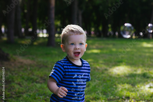 little boy in the park