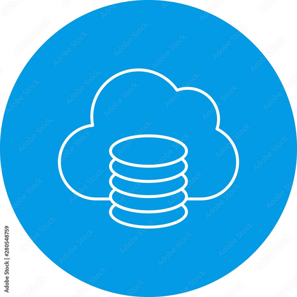 Cloud System icon for your project Cloud System icon for your project