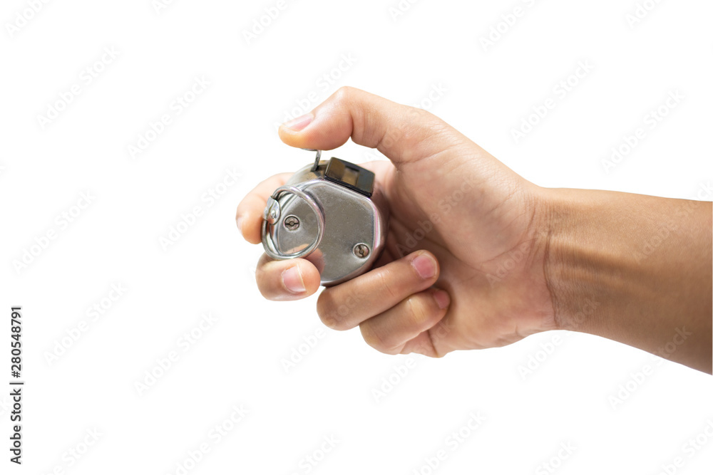 Hand holding counting white background. Hand holding counting white background.