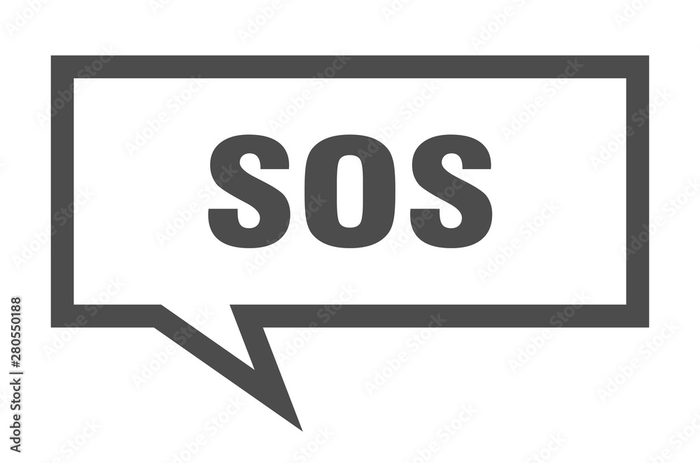 sos sign. sos square speech bubble. sos sos sign. sos square speech bubble. sos