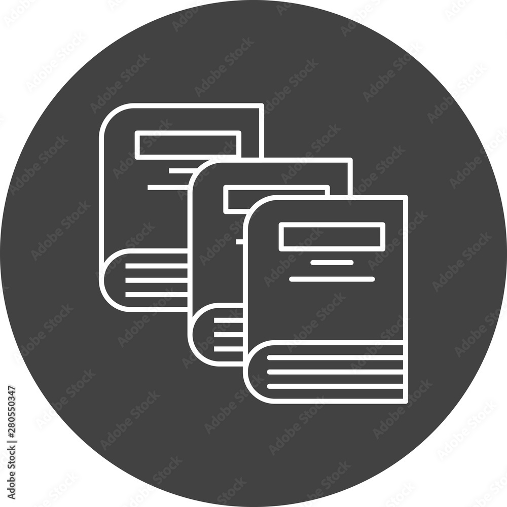 Fototapeta premium Books icon for your project