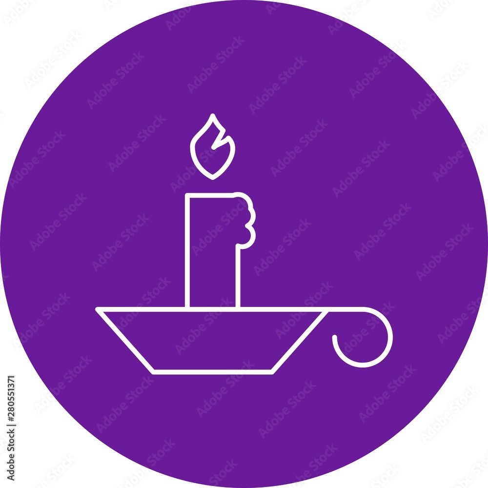 Fototapeta premium Candle icon for your project