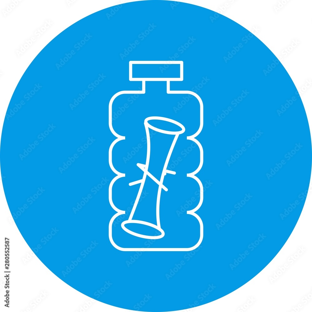 Scroll in Bottle icon for your project Scroll in Bottle icon for your project