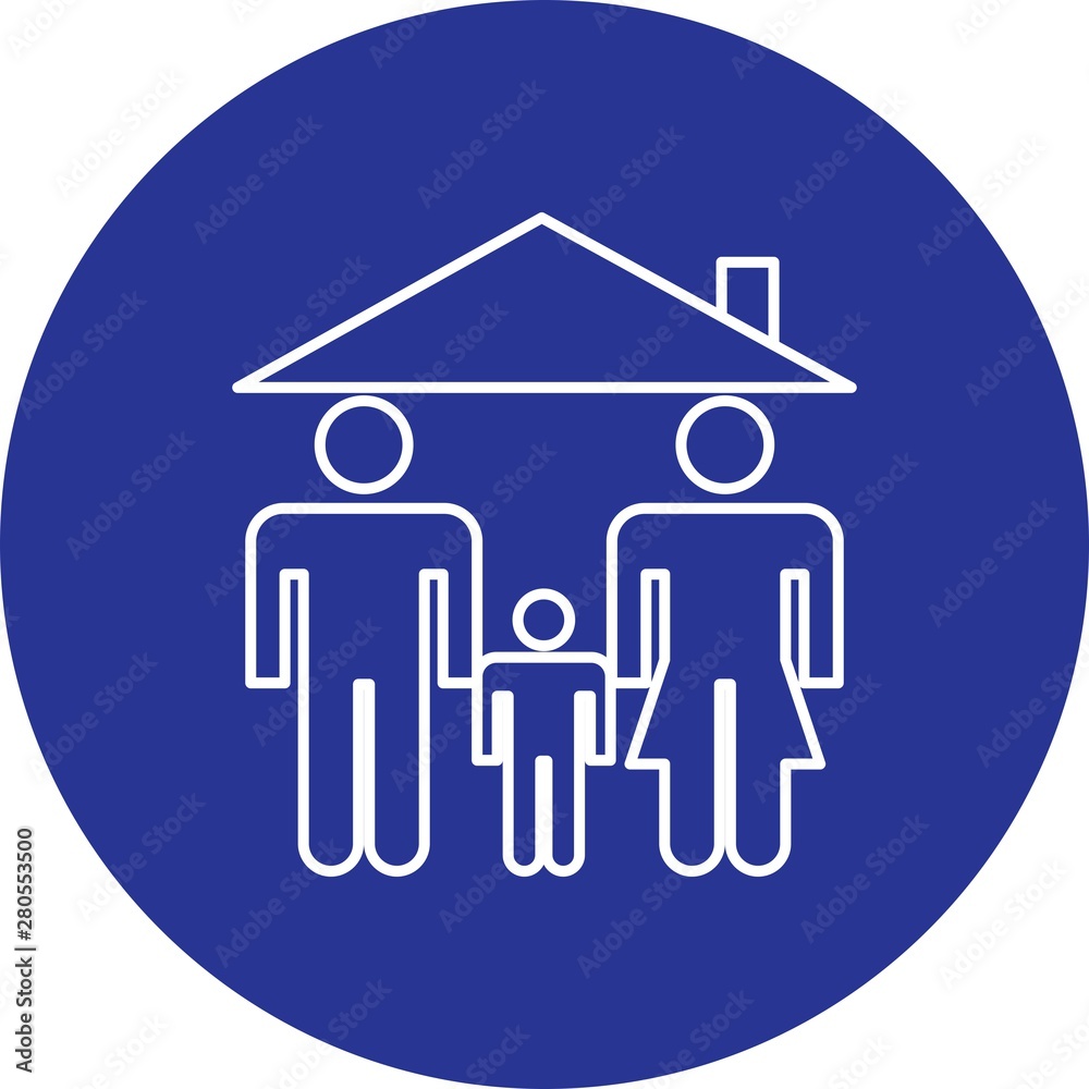 Family Home icon for your project Family Home icon for your project