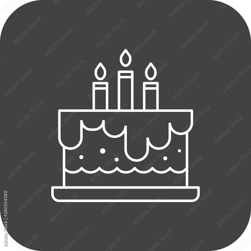 Birthday cake icon for your project Birthday cake icon for your project