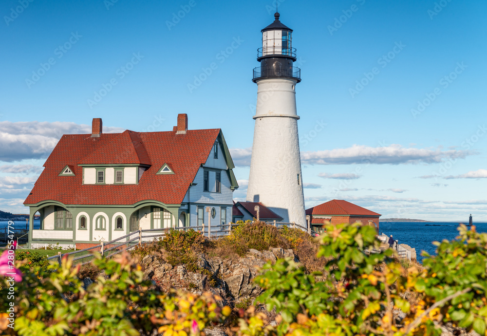 Portland Head Lighthouse in Delano Park, Maine