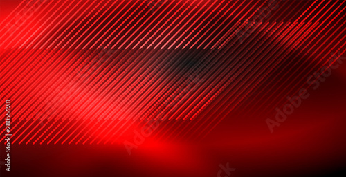 Neon color abstract lines