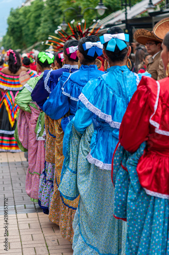 Mexico greeting International Folklore Festival at Sofia Bulgaria