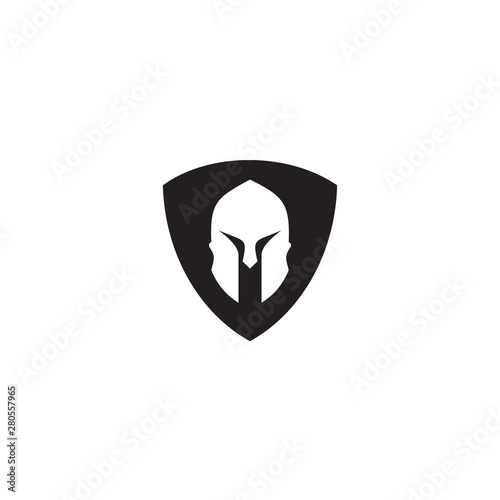 Spartan logo design vector template