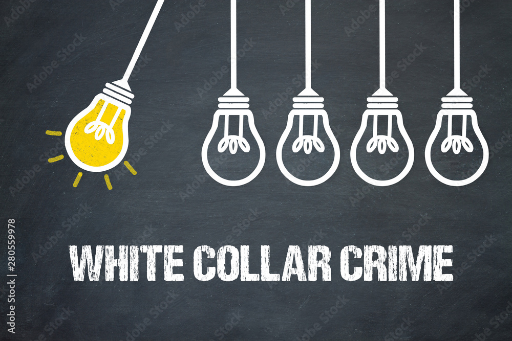 Fototapeta premium White collar crime