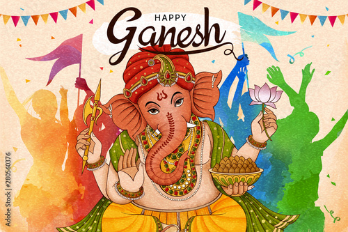 Happy Ganesh Chaturthi design