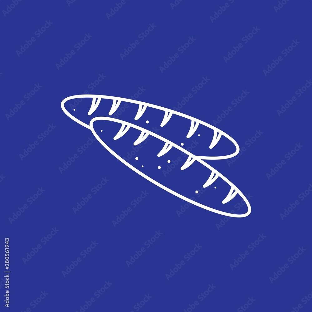 French Bread icon for your project French Bread icon for your project