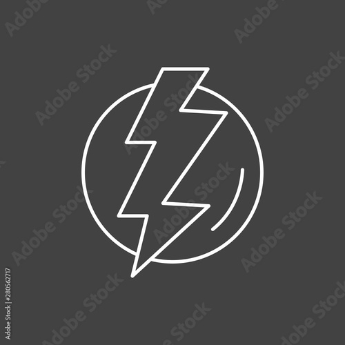 Lightening  icon for your project