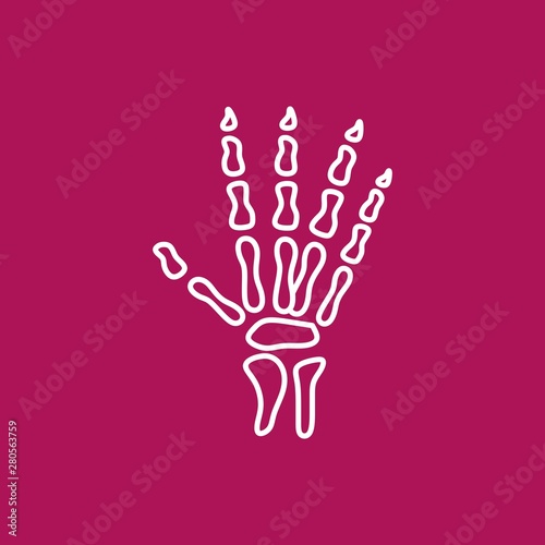 Hand x-ray icon for your project
