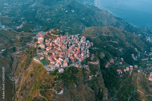 Town on top of the mountain photo