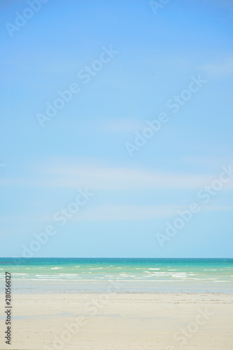 tropical beach with blue sky © PINANDIKA