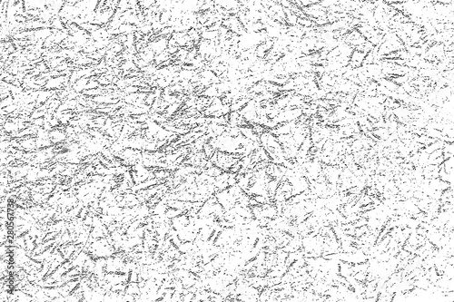 Grunge background black and white. Vector city texture dark. Abstract pattern of cracks, dust, dirt. Old worn surface of destruction. Corrosion covered wall.