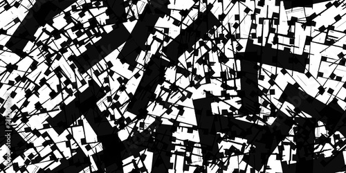 Black and white grunge texture seamless. Abstract monochrome background. Dirty covered with a chaotic pattern on the surface. Vintage old wall in scratches and scuffs.