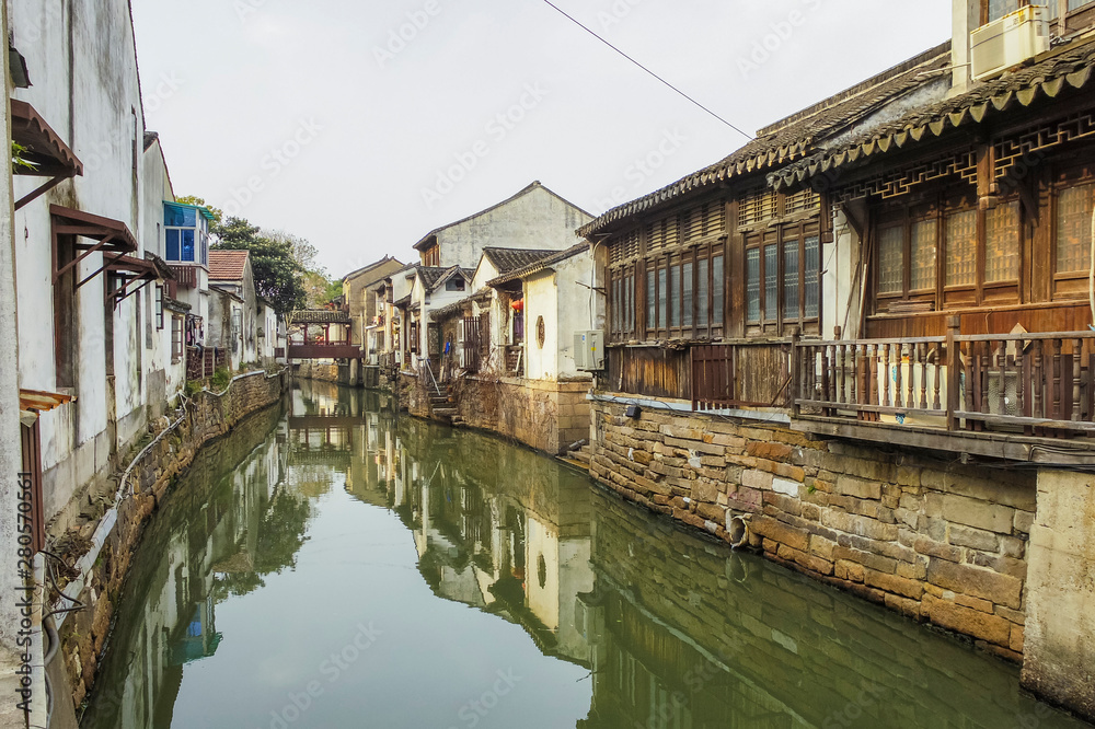 蘇州山塘街の運河
