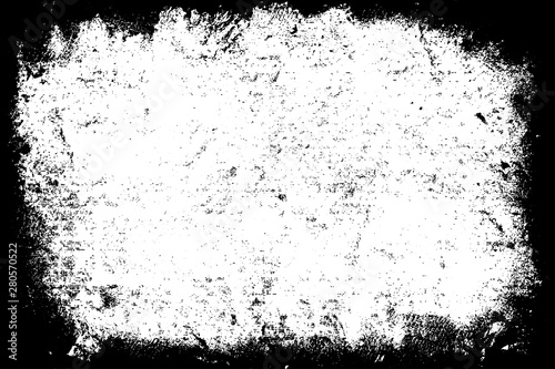 Grunge texture is black and white. Background dirt, dust. The abstract surface is monochrome. Pattern of chips, cracks, scuffs. Urban style.