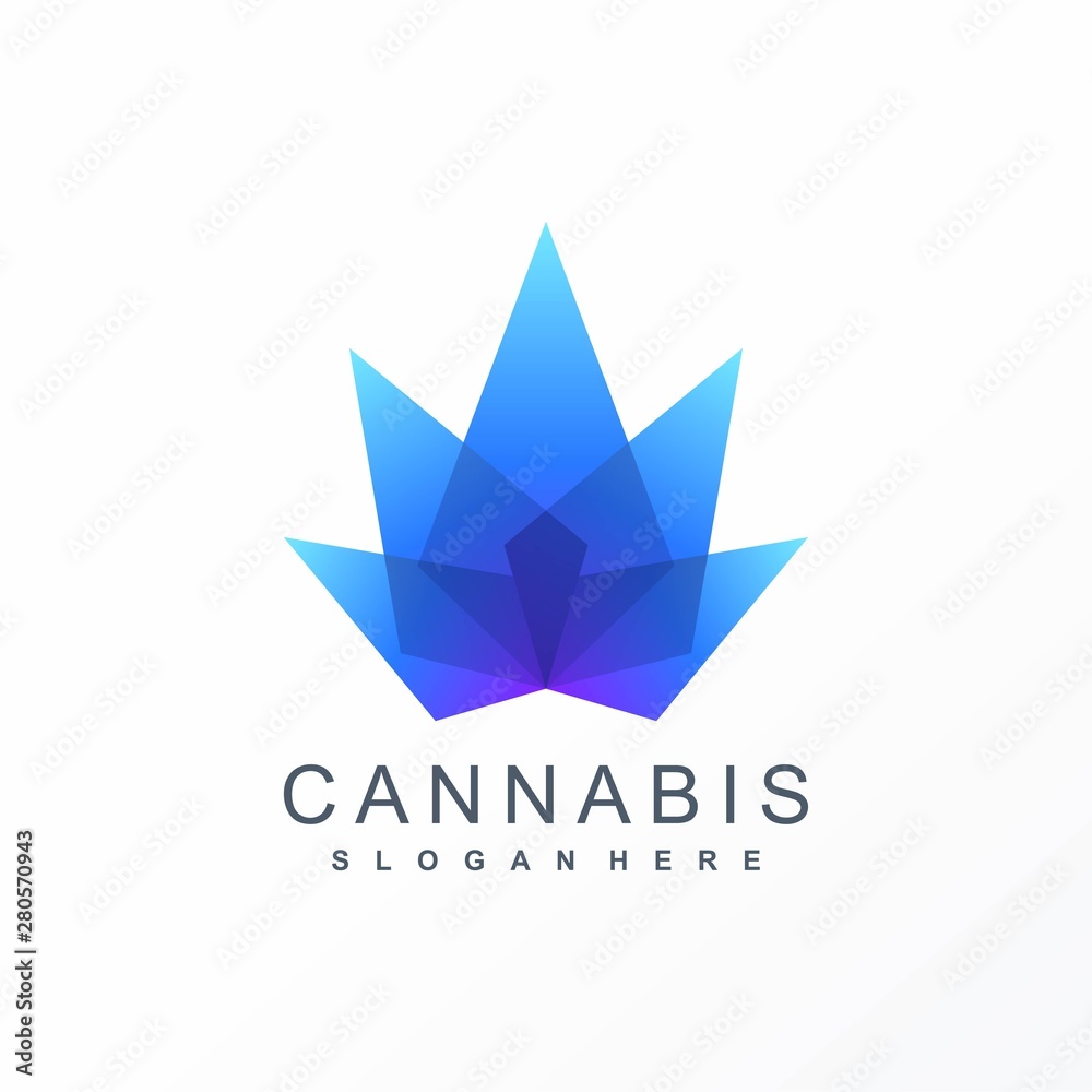 cannabis logo design ready to use