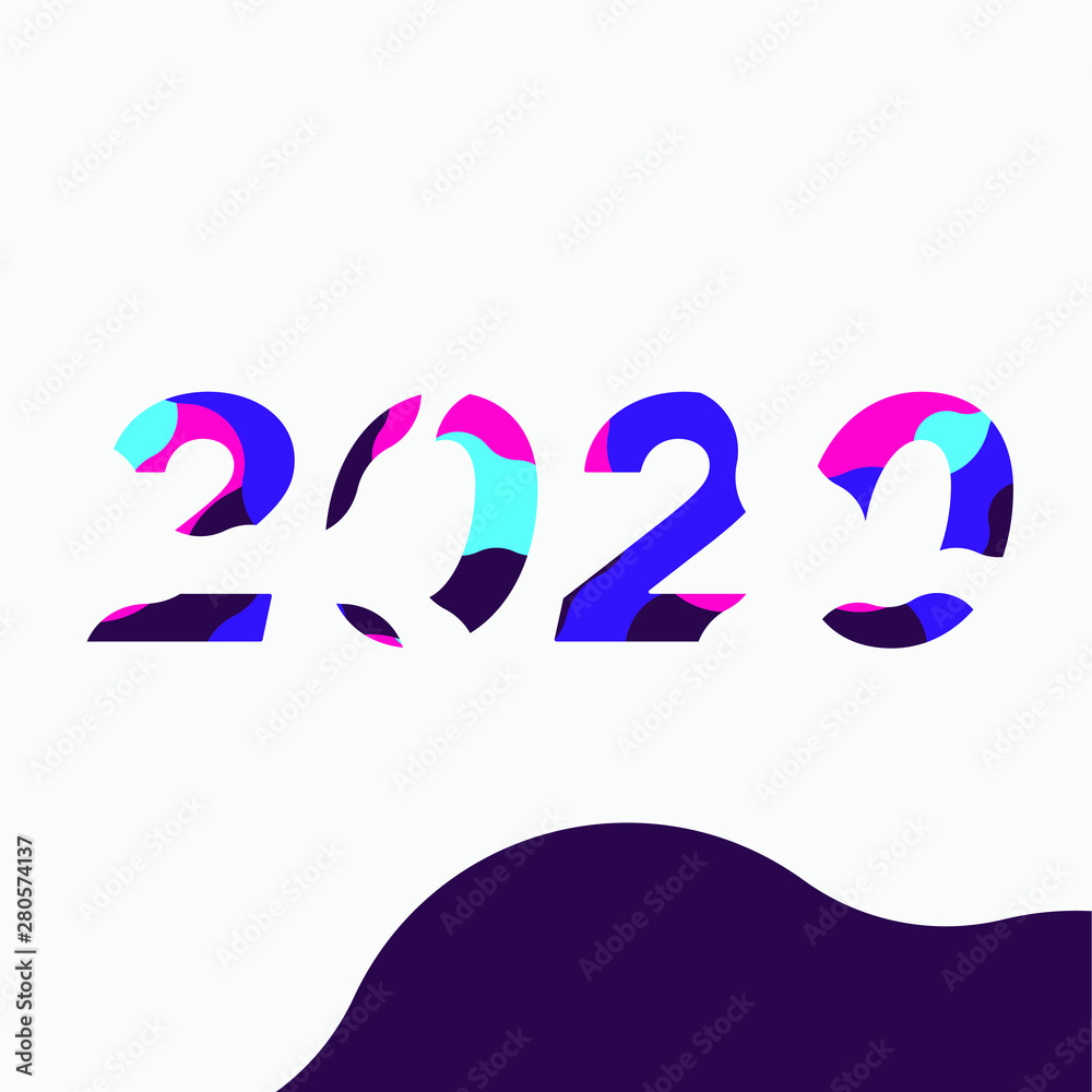 2020 year creative design for greetings card, flyers, invitation, posters, brochure, banners, calendar 2020 year creative design for greetings card, flyers, invitation, posters, brochure, banners, calendar