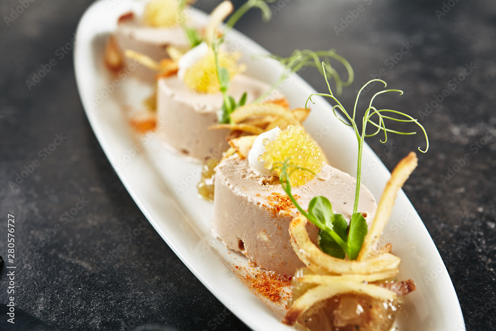 Mousse of Cod Liver, Onion and Crispy Chips