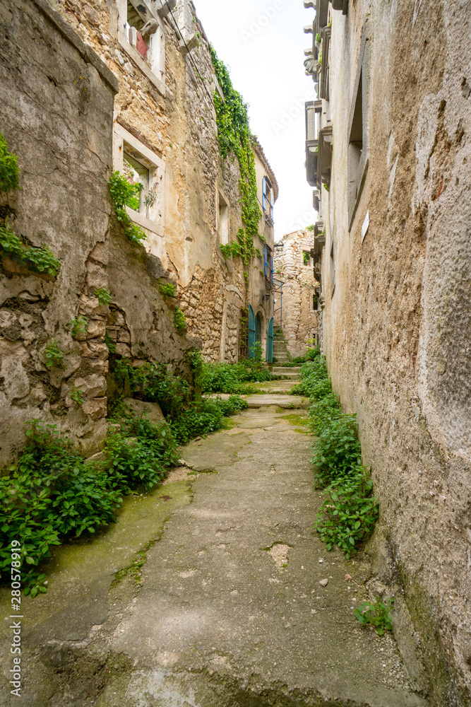 Altstadtgasse Plomin, Istrien,Kroatien