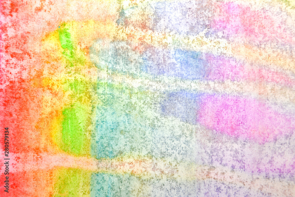bright abstract watercolor background with paint stains