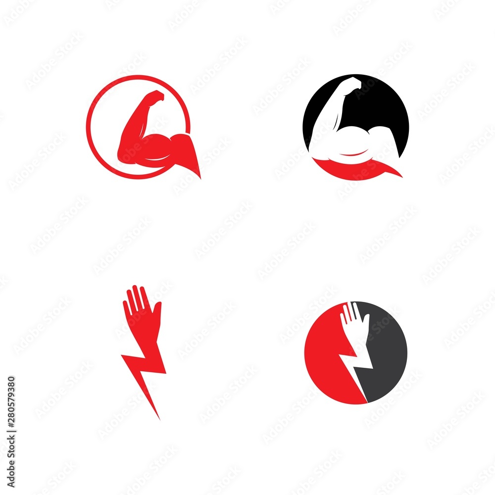 Hand strong vector icon Hand strong vector icon