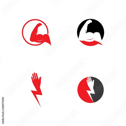 Fotografia, Obraz Hand strong vector icon