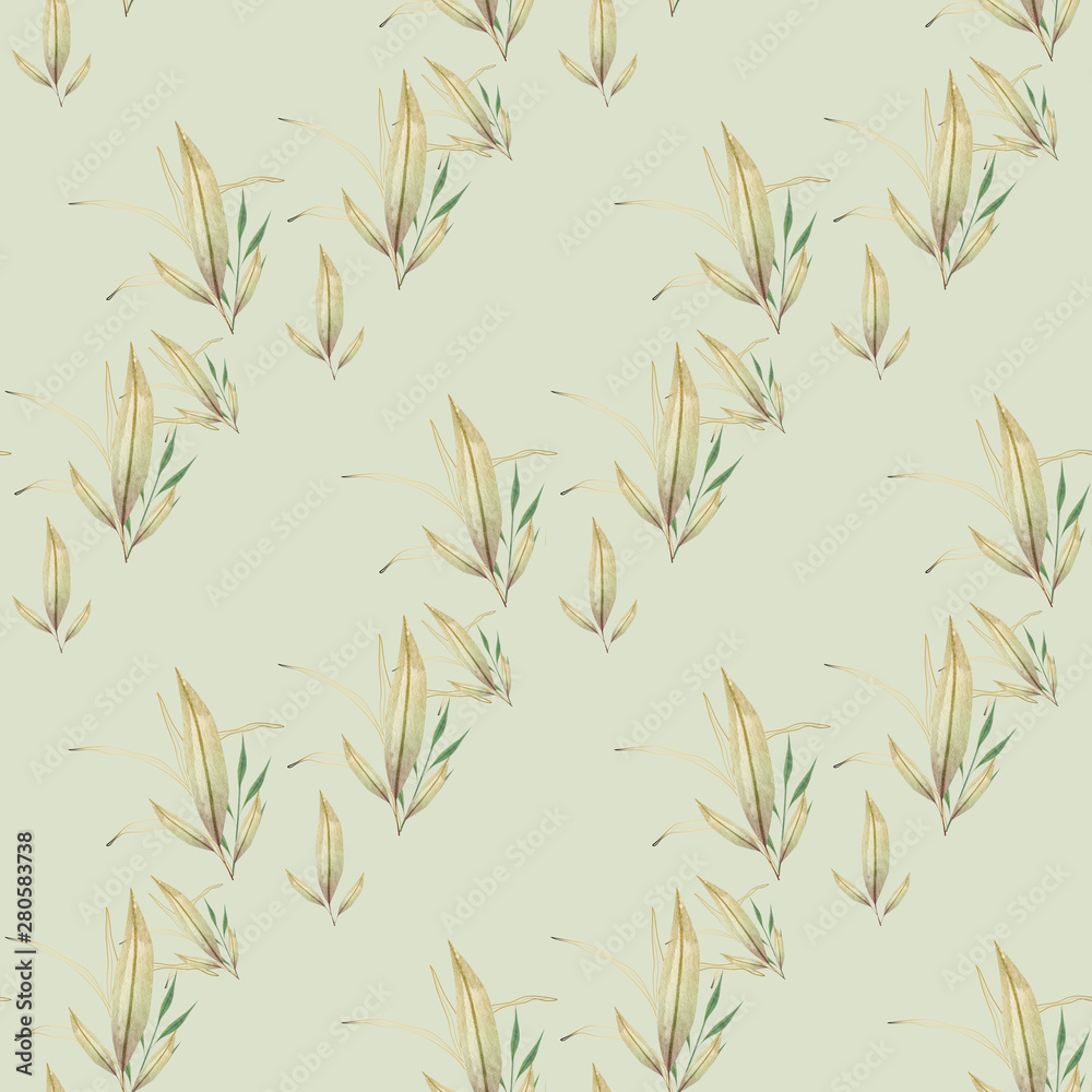 Floral seamless pattern. Watercolor floral pattern.