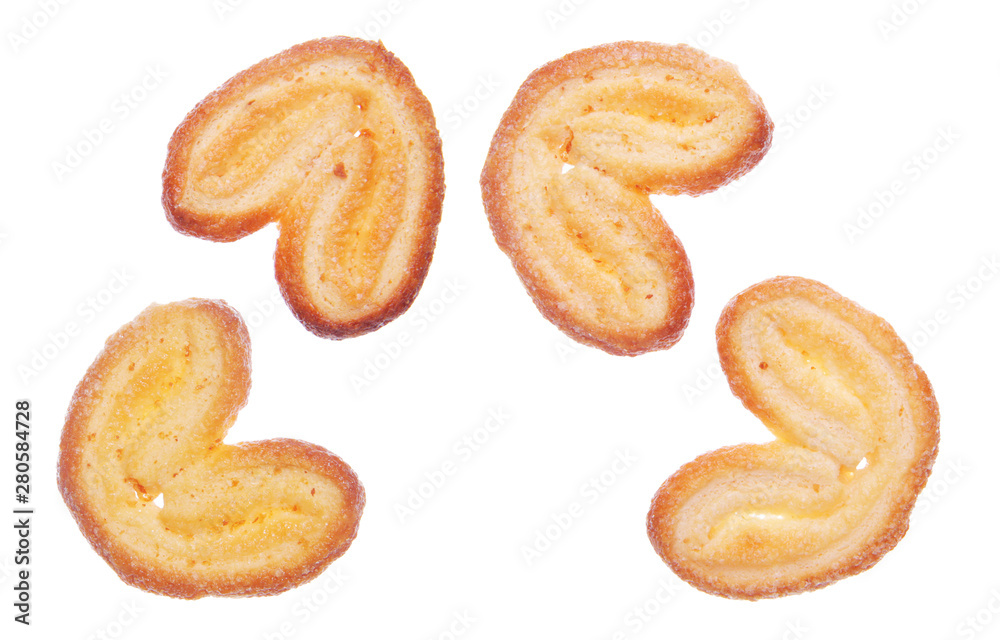 Biscuit isolated on white background. Clipping path. Biscuit isolated on white background. Clipping path.