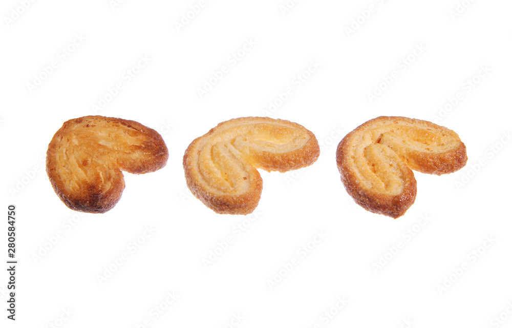 Biscuit isolated on white background. Clipping path. Biscuit isolated on white background. Clipping path.