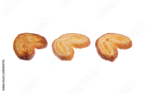 Biscuit isolated on white background. Clipping path.