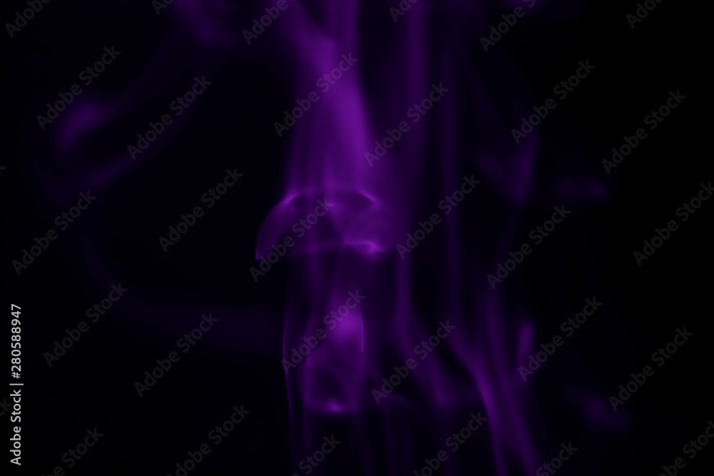 Purple smoke blurred