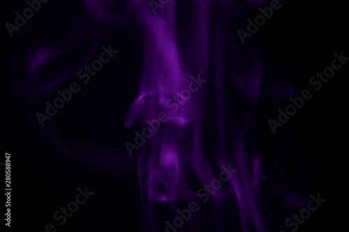 Purple smoke blurred