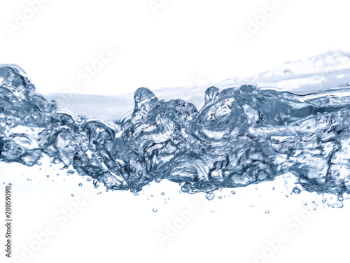 Texture of water on a transparent or white background.