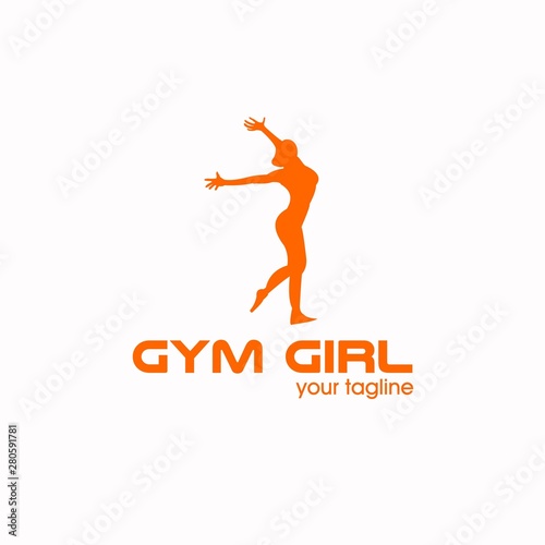 Gym Girl girl sport logo design exclusive inspiration
