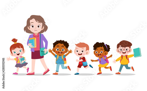 Illustration of Students from an Exclusive School for Girls