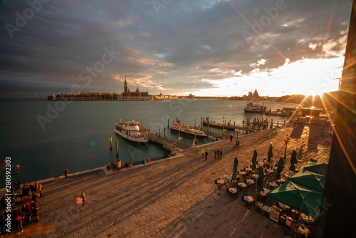 Morning over Venice, Italy, March 2019 from the Hotel view