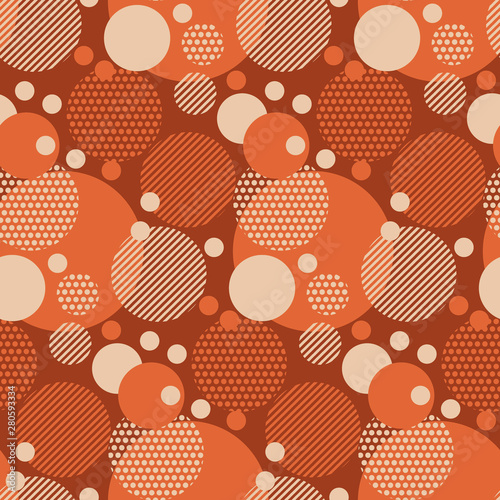 Fun dotted circles seamless...