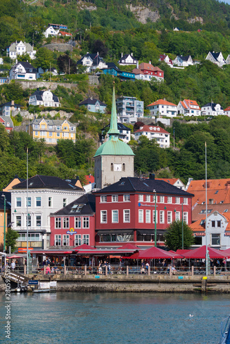 church tower in Bergen, Norway photo