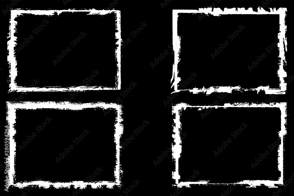 Set of frames in grunge style. Abstract backgrounds with space for text. Templates for posters, icons, badges. Vintage worn texture Set of frames in grunge style. Abstract backgrounds with space for text. Templates for posters, icons, badges. Vintage worn texture