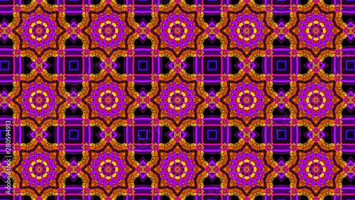 Kaleidoscopic Multicolored looped background