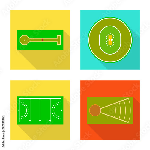Vector design of scheme and construction logo. Collection of scheme and bullring vector icon for stock.