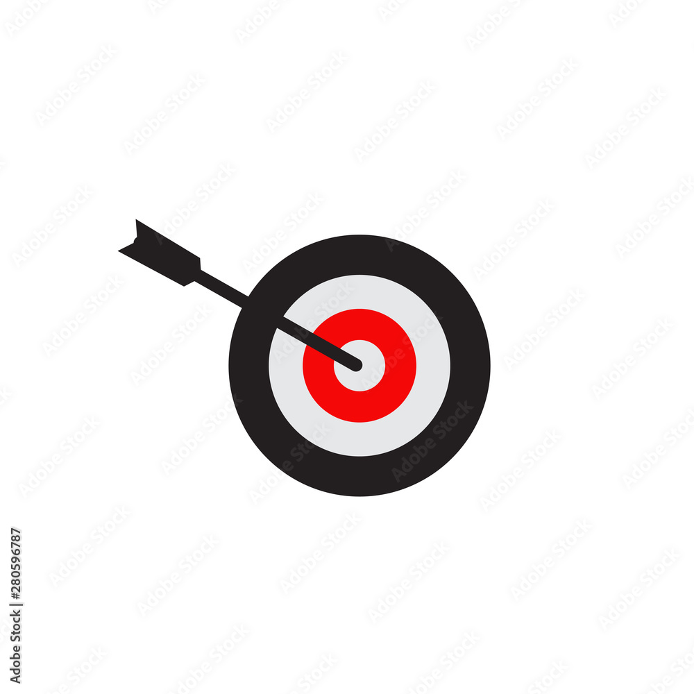 Target icon logo design vector template