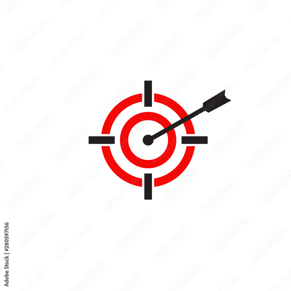 Target icon logo design vector template