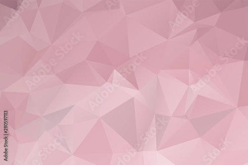 Light Pink vector modern geometric abstract background , Multicolor, Rainbow vector triangle mosaic template