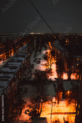 fire in city